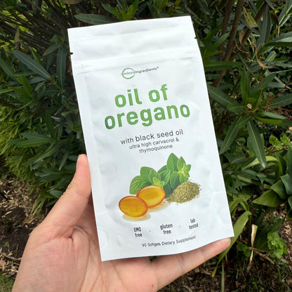 Aceite de orégano con aceite de semilla negra